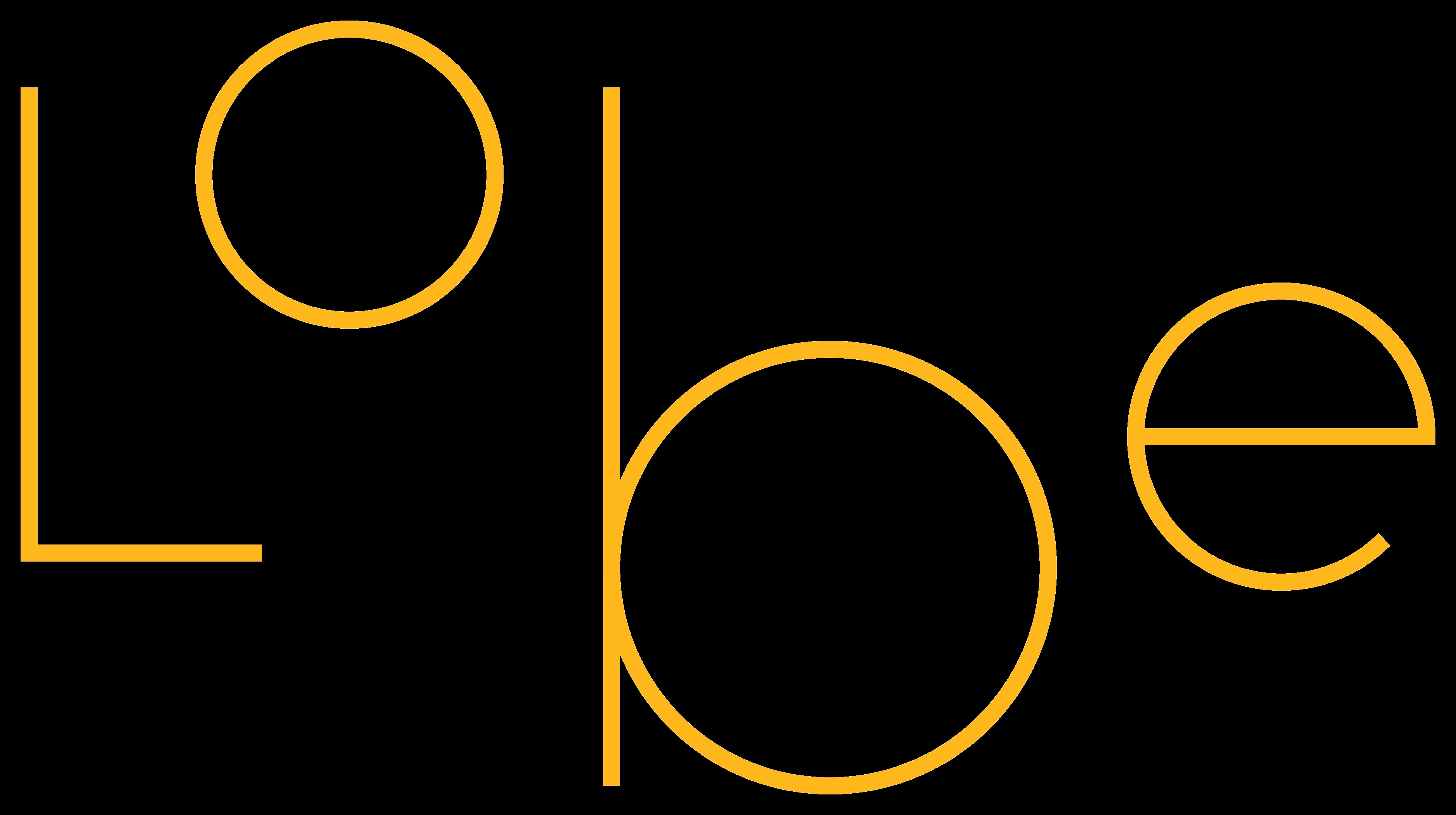 Lobe logo med sort baggrund